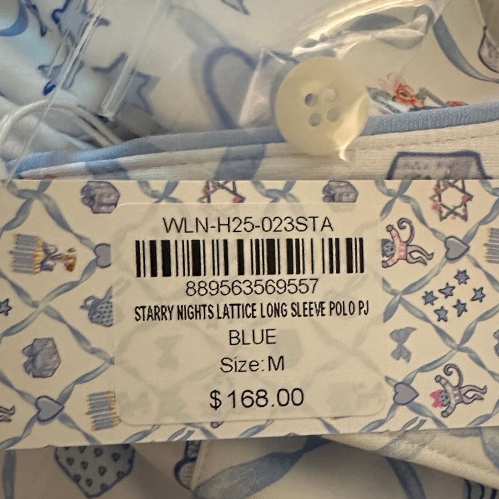Roller Rabbit Light Blue Patterned Pajama Set - Picture 3 of 3